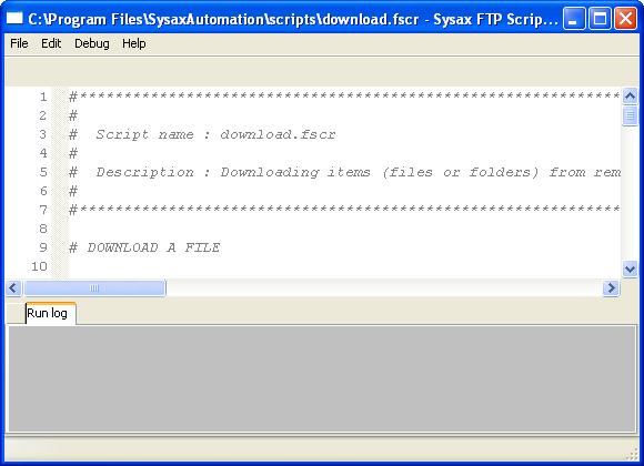Script is generated for downloading file