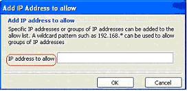 Add IP address to allow