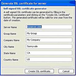 Self-signed SSL Certificate
